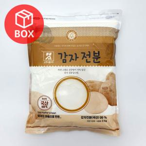 소연식품 국산 감자전분 99% 3kg x 4개(1박스)