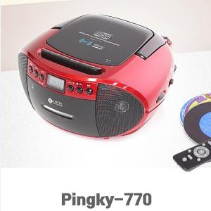 롯데 블루투스 MP3CD 포터블카세트 핑키-770 USB재생 FM AM