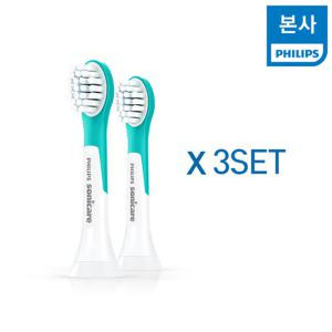 소닉케어 키즈 칫솔모 3세 이상 용 미니HX6032/63*3SET