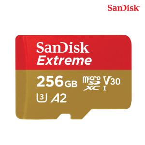 [샌디스크]MicroSDXC Extreme 256G 160MB/s C10 4K V30 익스트림 QXA1 ST1 freeship