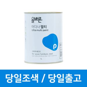 올바른 어디나 멀티 페인트 가구  철제 벽지 벽면 리폼 다용적용 친환경 1L