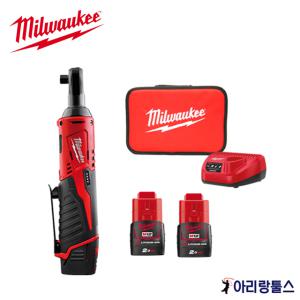 밀워키 M12 IR-202B 충전 임팩트 라쳇 12V 2.0Ah 배터리2개 M12 IR 202B  M12IR 202B