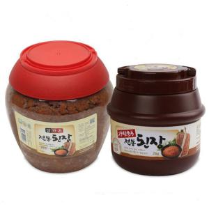 전통 된장 2kg/전라도 강진/시골마을에서 만드는 재래식 옛날 재래 집된장