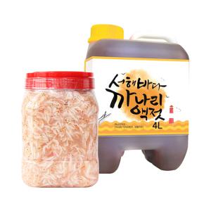 [롯데백화점]친환경팔도 HACCP 인증 김장세트 까나리액젓 4L+솔잎 새우추젓 2kg