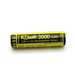 KDsafe 정품 18650 리튬이온 배터리 건전지 충전지 6A 고출력 3500mAh