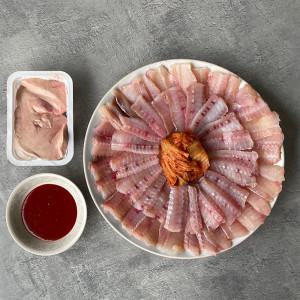 국산 목포 홍어회 1kg+홍어애 알싸한 3단계삭힘 5~6인분