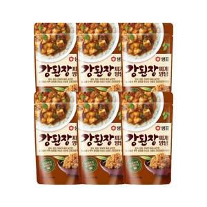 샘표 강된장찌개 양념 130g, 6개