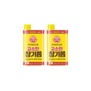 오뚜기 고소한 참기름 450ml 2캔