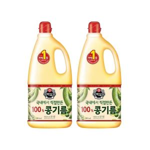 백설 콩기름 1.8L x2개