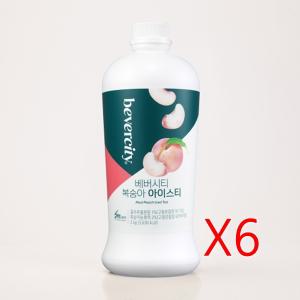 세미 후루티 복숭아향 아이스티 시럽 2kg x 6개