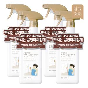 쉼표365 깔끔말끔 뿌리는 곰팡이제거제 750ml 2개입 x 2세트 대용량 베란다 벽 화장실 욕실 실리콘 벽지