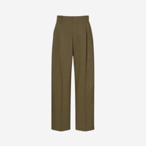 유니클로 x 마르니 와이드 핏 플리티드 트라우저 올리브- KR Uniqlo x Marni Wide Fit Pleated Trousers Ol