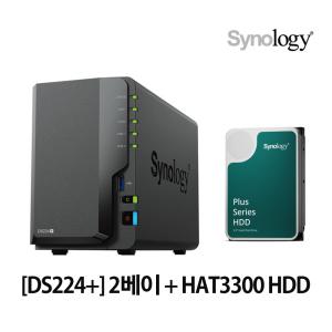 P 시놀로지 Synology DS224+ NAS 2베이 8TB (4TBx2) HAT3300