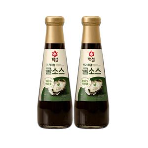 백설 프리미엄 굴소스 350g x 2병 100프로 국산 굴