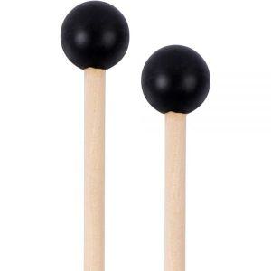 Bell Mallets Glockenspiel 스틱 나무 손잡이가 있는 고무 실로폰 망치 비브라폰 드럼 타악기 악기 키트 공