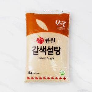 큐원 갈색설탕 3kg