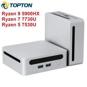 Topton 게이밍 미니 PC 게이머, AMD Ryzen 9 5900HX 7 7730U 5800U, Windows 11, DDR4 3200MHz 게이밍 미니