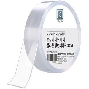 라온 초강력 나노 매직 실리콘 양면테이프 길이3m 폭 3cm (3개)