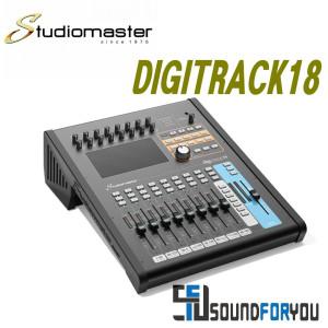 STUDIOMASTER DIGITRACK18 디지털믹서 16채널입력 오디오믹서 디지털믹싱콘솔 렉날개별도