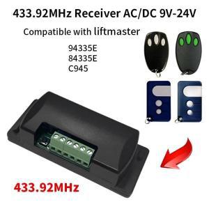 리시버 명령 포함 멀티 수신기, 1 채널 차고 게이트 리모컨, Liftmaster AC/DC 9V-24V, 94335E 310/315/433