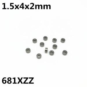 10Pcs 681XZZ L-415ZZ 1.5x4x2mm 깊은 홈 볼 베어링 소형 베어링  모델 항공기 681