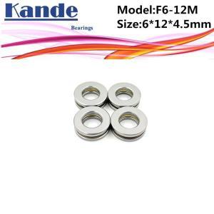 F6-12M 미니어처 평면 베어링, 축 볼 스러스트 베어링,  F6-12, 4 개, 6x12x4.5mm, 6x12x4.5mm