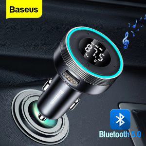 Baseus-FM 송신기 모듈레이터 자동차 무선 블루투스 5.0 USB 고속 충전기, 자동 Aux 라디오 Mp3 플레이어