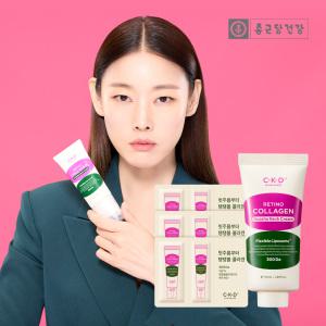 종근당건강 CKD 레티노콜라겐 괄사 목주름크림 리필용 50ml+콜라겐크림1ml*3