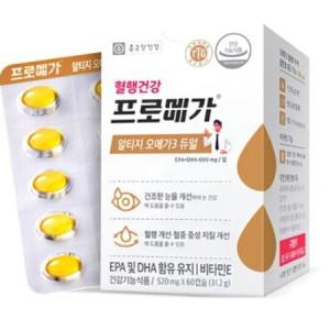 종근당건강 프로메가 알티지 오메가3 듀얼 520mg 60캡슐 x 3개_YR_MC