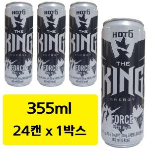 HOT6 핫식스 더킹 포스 355ml x 24캔 저칼로리 고카페인 에너지 드링크 타우린 음료수 졸음방지 탄산 음료