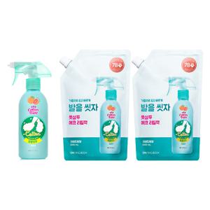 온더바디 발을씻자 코튼풋샴푸, 385ml  자몽, 1개 + 리필 자몽 500ml , 2개