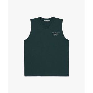 골스튜디오 AIR MESH STACK LOGO SLEEVELESS 다크 그린 추천