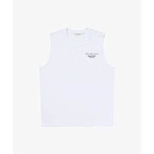 골스튜디오 AIR MESH STACK LOGO SLEEVELESS 화이트 추천