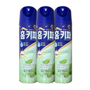 홈키파 엘비이 수성 알파 뉴 에어로솔 제라늄 허브향 500ml x 3개 파리 모기 살충제