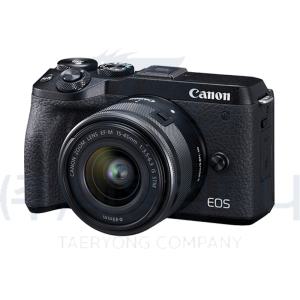 캐논 EOS M6 Mark II 15-45 KIT 블랙/정품 진열상품/TR