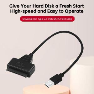 USB 2.0 SATA 케이블 지원 인치 외부 HDD SSD 하드 드라이브 어댑터 컴퓨터 커넥터 컨버터