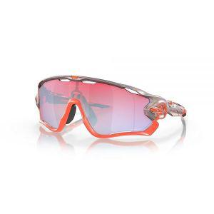 Oakley 남성용 Jawbreaker 선글라스, 원 사이즈, 스페이스 더스트/프리즘 스노우 사파이어