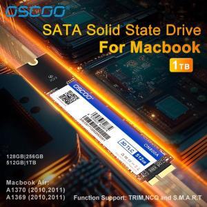 OSCOO SATA3 SSD 3D TLC NAND 플래시 내장 솔리드 스테이트 드라이브, 맥북 에어 2010 A1369 512GB, 6 + 핀