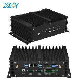 XCY 미니 PC 코어 i5 4278 i7 8550U 6x RS232 RS422 RS485 GPIO HDMI VGA 윈도우 리눅스 와이파이 4G LTE 팬리스 산업용 IoT 컴퓨터