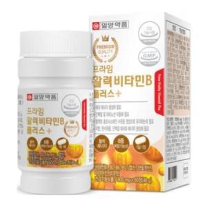 일양약품 프라임 활력비타민B 플러스 VITAMIN 엽산 비오틴 60정 2개월분