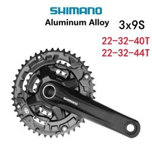 Shimano Alivio FC-MT210 자전거 크랭크 세트 체인 휠, 가드 포함, BB-MT501 하단 브래킷, 3x9 속도, 44-32