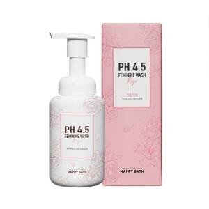 해피바스 PH4.5 약산성 로즈 버블 청결제 250g