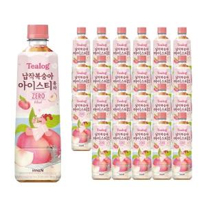 티로그 납작복숭아 아이스티 홍차 제로 500ml 24개