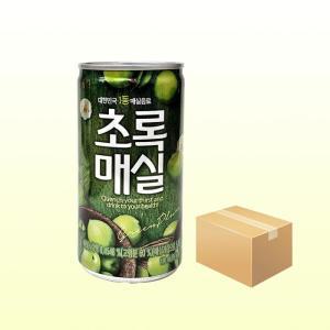 웅진 초록매실 180ml X 30캔(1박스)/과즙음료 작은캔