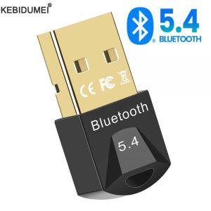 PC 동글 어댑터 USB 블루투스 5.4 5.3 무선 마우스 키보드 음악 오디오 리시버 송신기