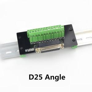 DB25 D Sub 핀 커넥터 수/암 소켓 앵글 터미널 블록 브레이크 아웃 보드 어댑터 전송 스테이션 l