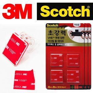 3M 블랙박스 하이패스 초강력 양면테이프 12P