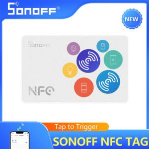 SONOFF NFC 태그 215 칩 EWeLink 스마트 자동화 단축키 탭 투 트리거 지원 휴대폰과 호환 가능 540 바이트