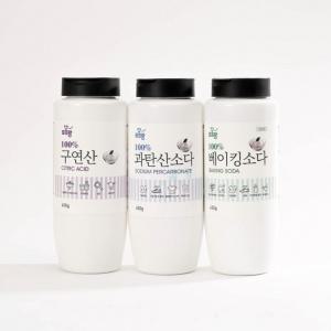 인더몰 구연산 베이킹소다 과탄산소다 3종세트 주방도구 친환경세제 다목적클리너