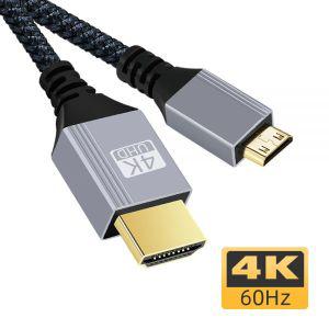 hdmi케이블 고속 미니 HDMI-Compatible to 2.0 케이블 태블릿 캠코더 MP4 카메라 디스플레이 어댑터 4K 60H